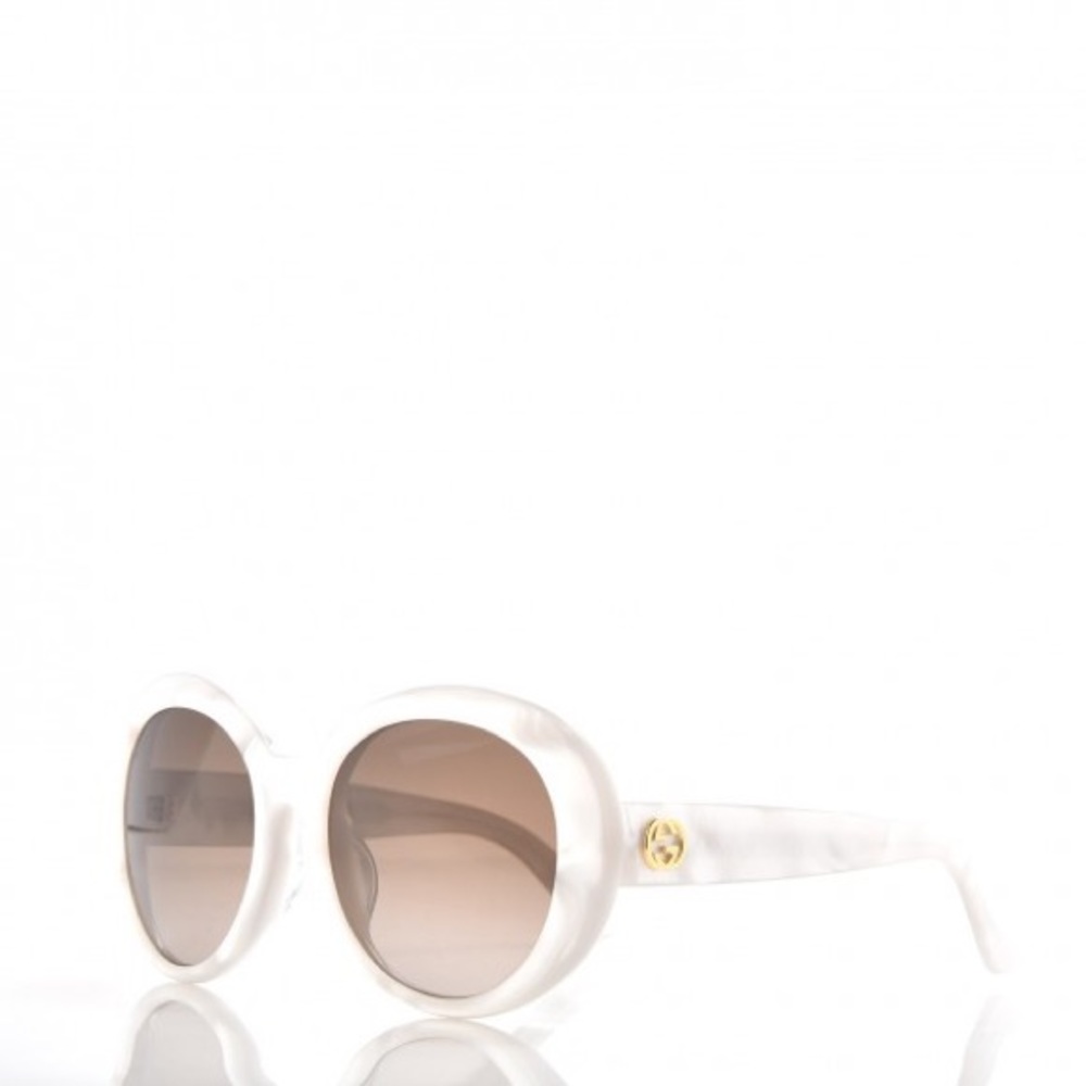 Gucci Oval-frame Sunglasses Gray GG3829/F/S
